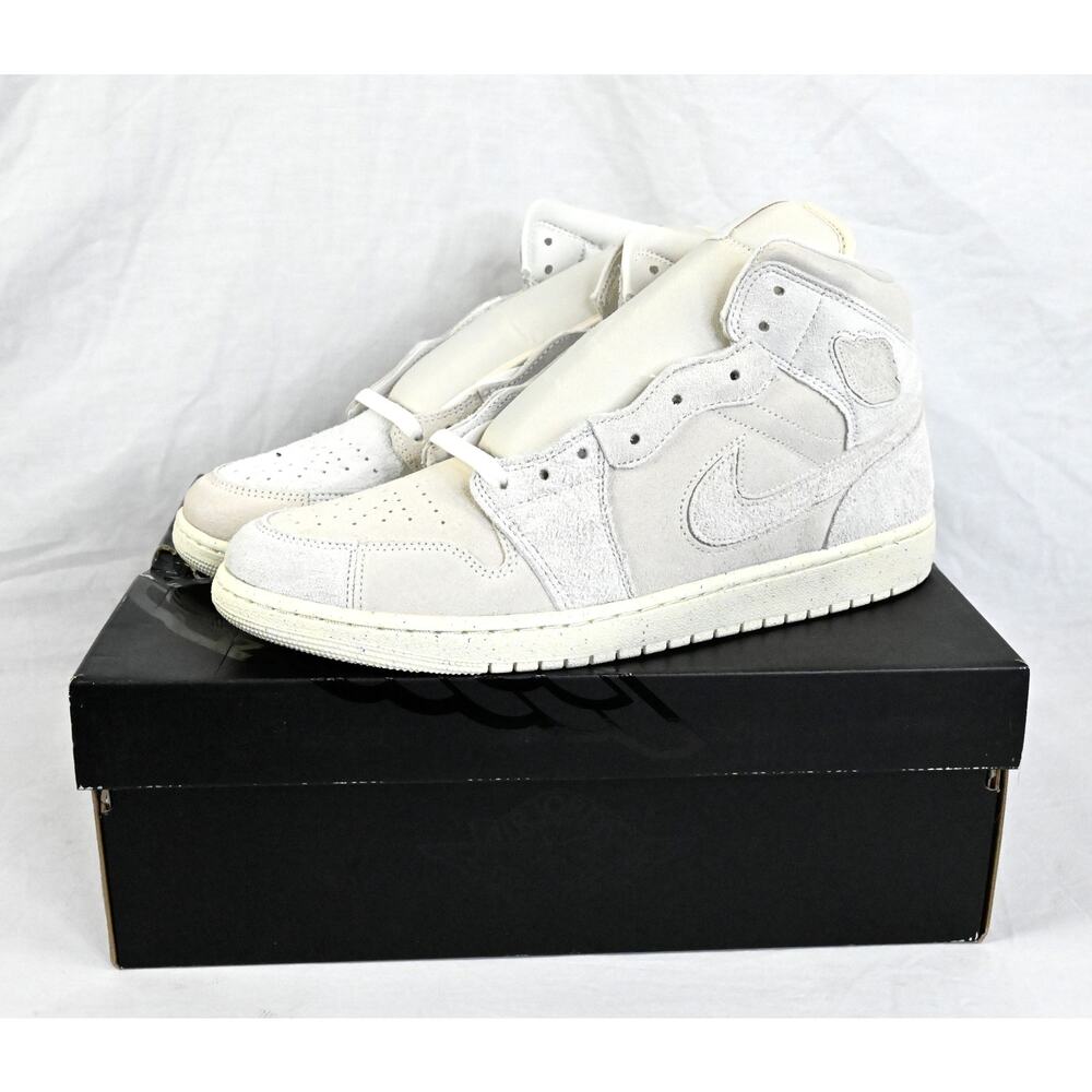 Air Jordan 1 Mid SE Craft Men's 12 FQ3224-100 Pale Ivory NIB